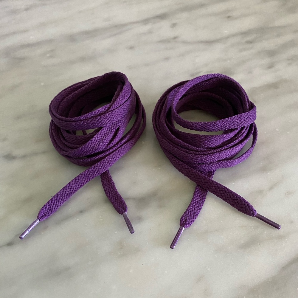 Purple High Top Converse Shoelaces